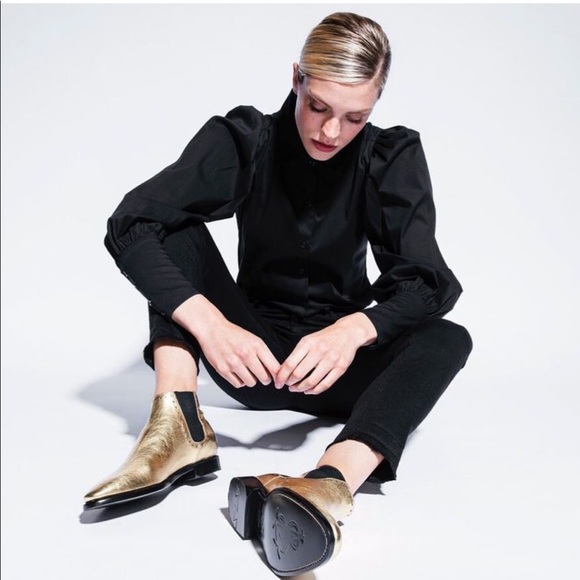 The Office of Angela Scott Shoes - The Office of Angela Scott Mr Noone Gold Crush